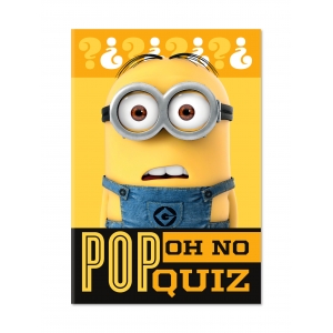 เครื่องเขียน: สมุดปกอ่อนมินเนี่ยน minions - OH NO POP QUIZ